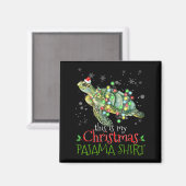 Aimant This Is My Christmas Pajama Shirt Sea Turtle Chris (Recto/Verso)