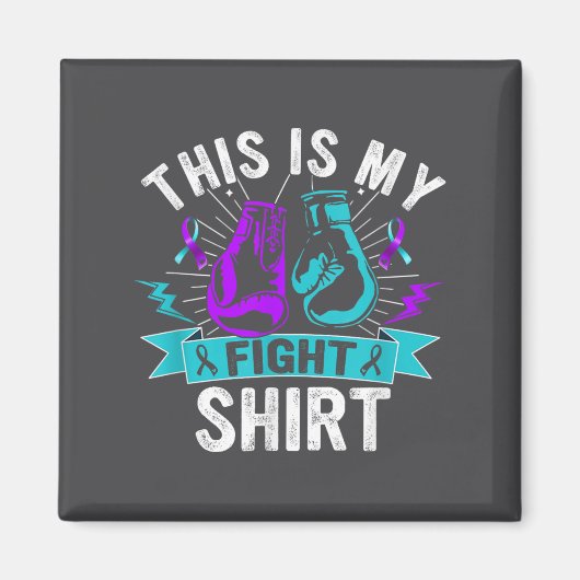 Aimant This Is My Figh Suicide Prevention Fighter Strong  (Devant)