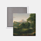 Aimant Thomas Cole Le cours de l'Empire L'Arcadie (Recto/Verso)