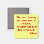 Aimant Thomas Edison cite (Recto/Verso)