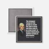 Aimant Thomas Jefferson (Recto/Verso)
