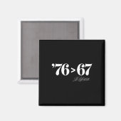 Aimant Thomas Jefferson 76 > 67 Auto-évident Minimal M (Recto/Verso)
