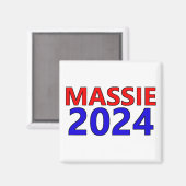 Aimant Thomas Massie pour le président 2024 (Recto/Verso)