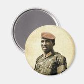 Aimant Thomas Sankara - Burkina Faso - Président africain (Recto/Verso)