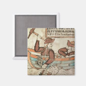 Aimant Thor pêche pour le serpent de Midgard (Recto/Verso)