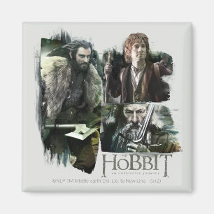 Aimant THORIN OAKENSHIELD™, BILBO BAGGINS™ & Gandalf 