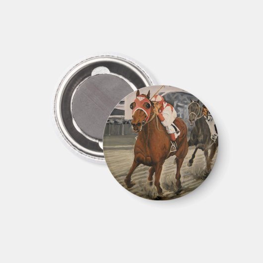 Aimant Thoroughbred Race Horse gagne Classic (Recto/Verso)