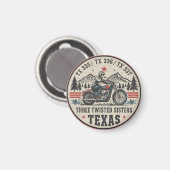 Aimant Three twisted sisters , tx 335,tx 336,tx 337 road (Recto/Verso)