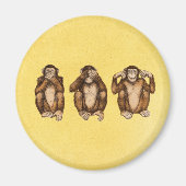 Aimant Three wise monkeys (Devant)