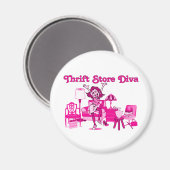 Aimant Thrift Store Diva Round (Recto/Verso)