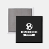 Aimant Thunderbirds Soccer pour les écoles élémentaires, (Recto/Verso)