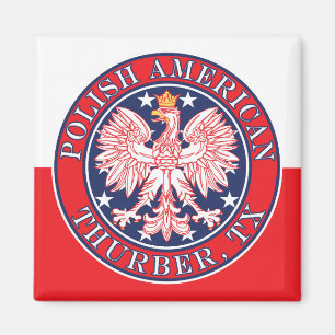 Aimant Thurber Texas Polonais Aigle Américain