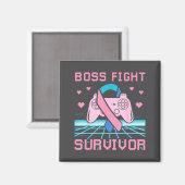 Aimant Thyroid Cancer Awareness Boss Fight Survivor Gamer (Recto/Verso)