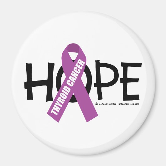 Aimant Thyroïde Cancer Hope (Devant)