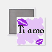 Aimant Ti amo - Italien Je vous aime (Recto/Verso)