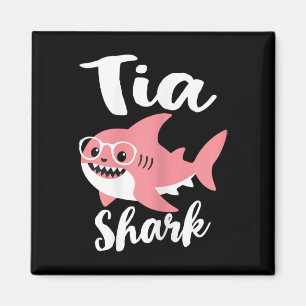 Aimant Tia Shark Fête des mères grand-mère drôle