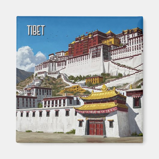 Aimant Tibet Lhassa Potola Palace Voyage (Devant)