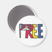 Aimant Tibet libre (Recto/Verso)