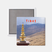 Aimant Tibet - Monastère bouddhique de Ganden (Recto/Verso)