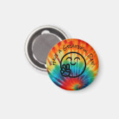 Aimant Tie Dye Bonne journée (Recto/Verso)