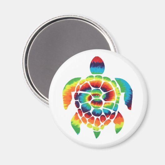 Aimant Tie Dye Turtle (Recto/Verso)