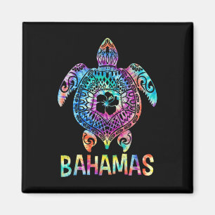 Aimant Tiedye Bahamas-Caraïbes Tortue de mer Famille asso