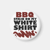 Aimant Tige barbecue sur mon blanc (Devant)