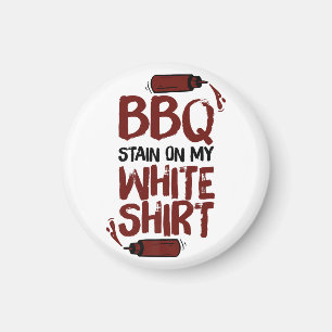 Aimant Tige barbecue sur mon blanc Premium