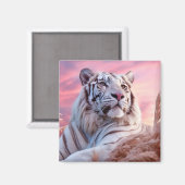 Aimant Tiger Animal Nature sauvage majestueuse (Recto/Verso)