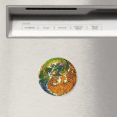 Aimant Tiger et Dragon Yin Yang (In Situ (Lave-vaisselle))