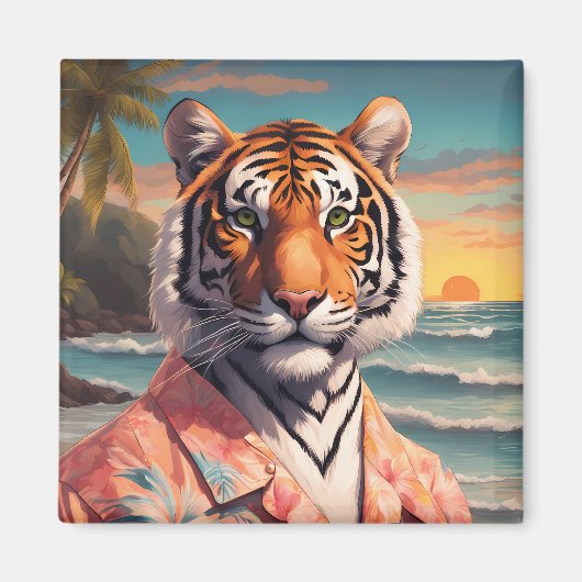 Aimant Tiger Holiday (Devant)