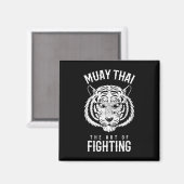 Aimant Tiger Muay Thai et kickboxing (Recto/Verso)