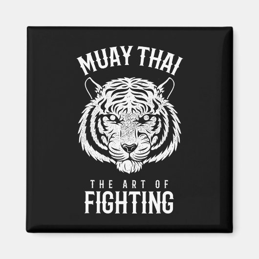 Aimant Tiger Muay Thai et kickboxing (Devant)