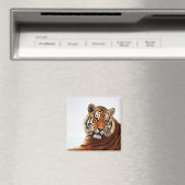 Aimant Tiger regard latéral photo (In Situ (Lave-vaisselle))