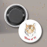 Aimant Tiger Tiger Classe aquarelle Réunion<br><div class="desc">Aimant Tiger Head Classe d'aquarelle Reunion Party Vous pouvez customiser ou effacer le texte.</div>