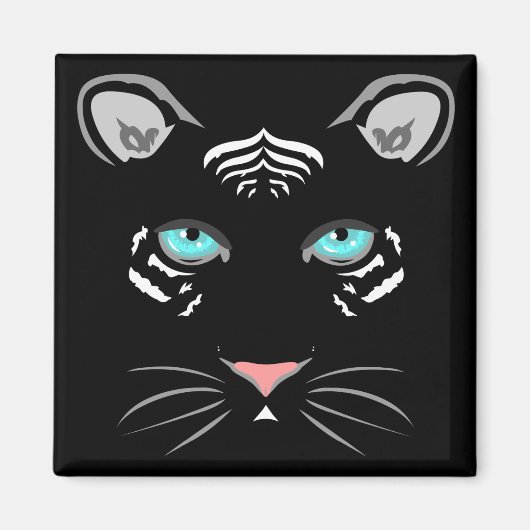 Aimant Tigre blanc (Devant)