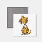 Aimant Tigre de bande dessinée (Recto/Verso)
