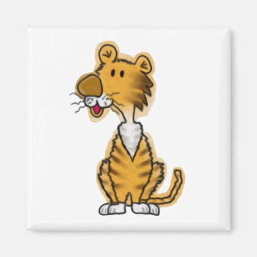 Aimant Tigre de bande dessinée (Devant)