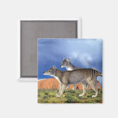 Aimant Tigre de Tasmanie (Recto/Verso)