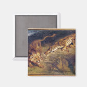 Aimant Tigre et Lion (Recto/Verso)