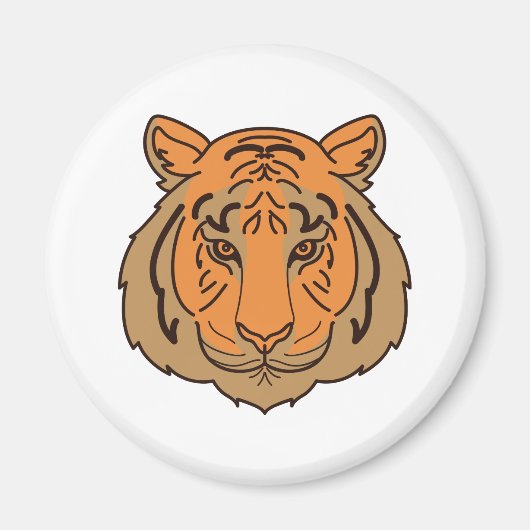 Aimant Tigre orange (Devant)