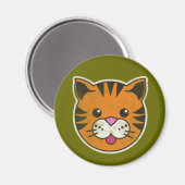 Aimant Tigre vintage (Recto/Verso)