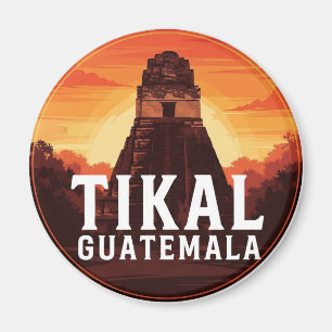 Aimant Tikal Guatemala Sunset Travel