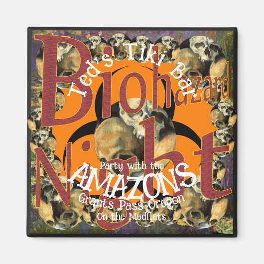 Aimant Tiki Bar Party avec les Amazones sur les Mudflats (Devant)