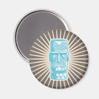 Aimant Tiki Man Bleu