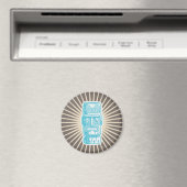 Aimant Tiki Man Bleu (In Situ (Lave-vaisselle))