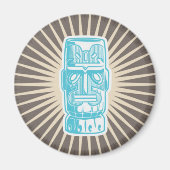 Aimant Tiki Man Bleu (Devant)