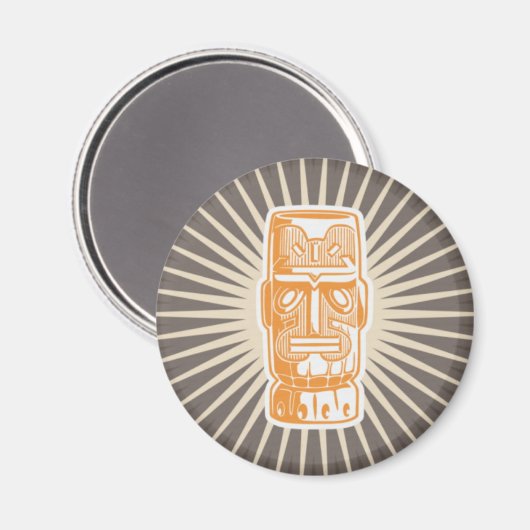 Aimant Tiki Man Orange (Recto/Verso)