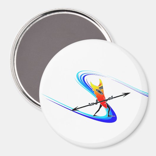 Aimant Tiki Surfer (Recto/Verso)