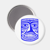 Aimant Tiki Toby - Bleu (Recto/Verso)